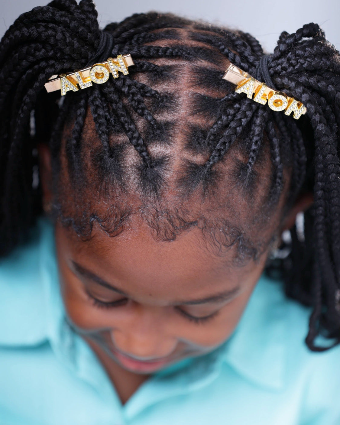 Personalized Rhinestone Hair Clip